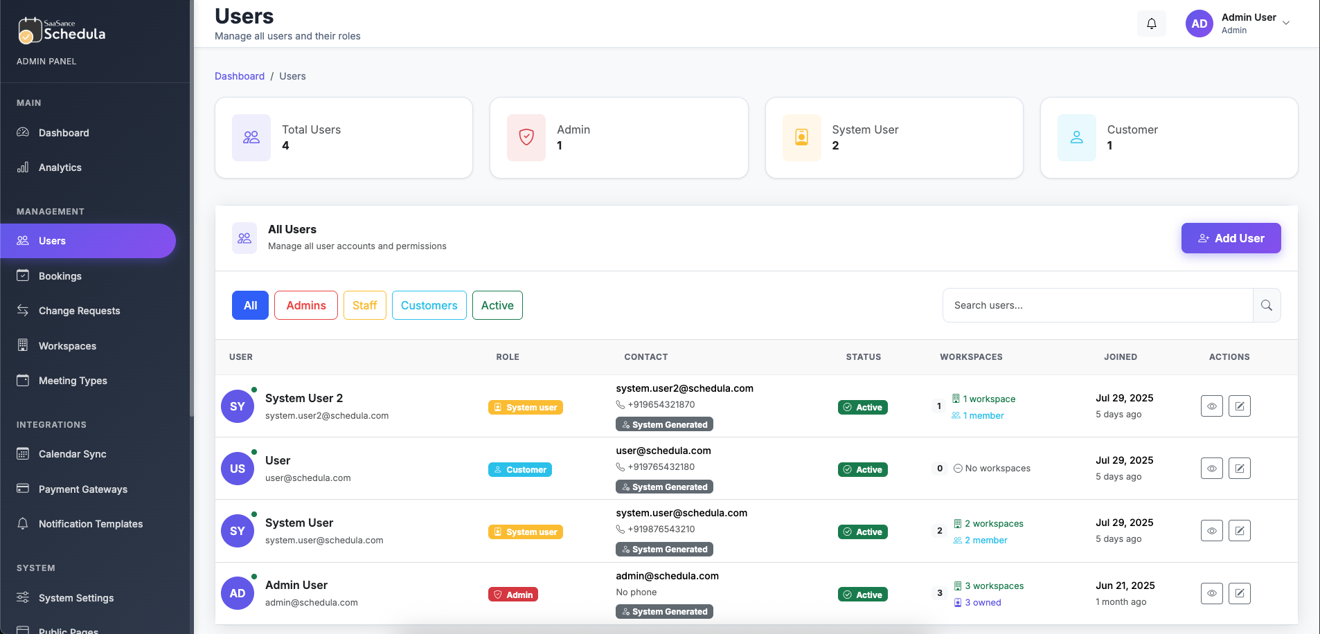 Schedula | Premium Appointment Booking Software - Screenshot