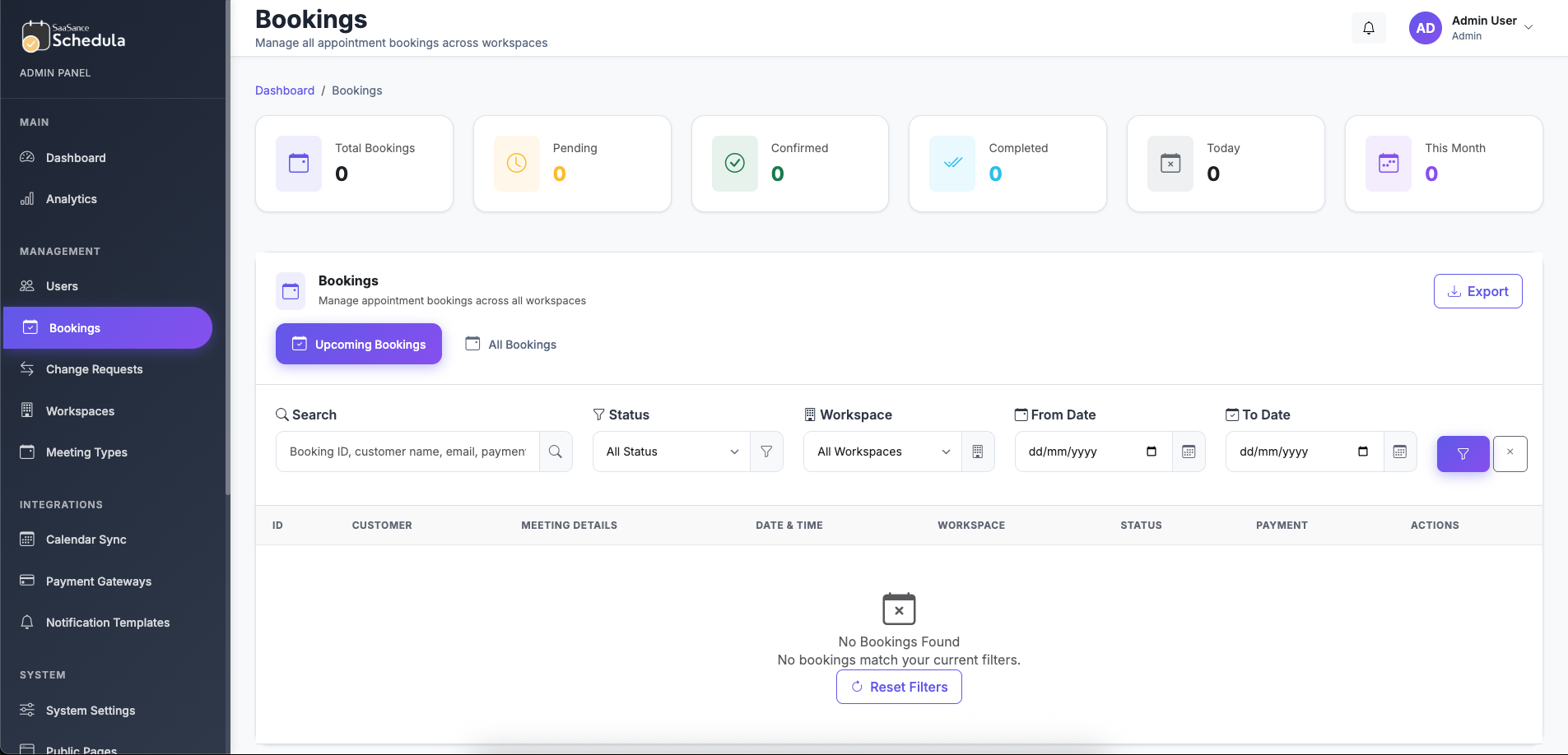 Schedula | Premium Appointment Booking Software - Screenshot