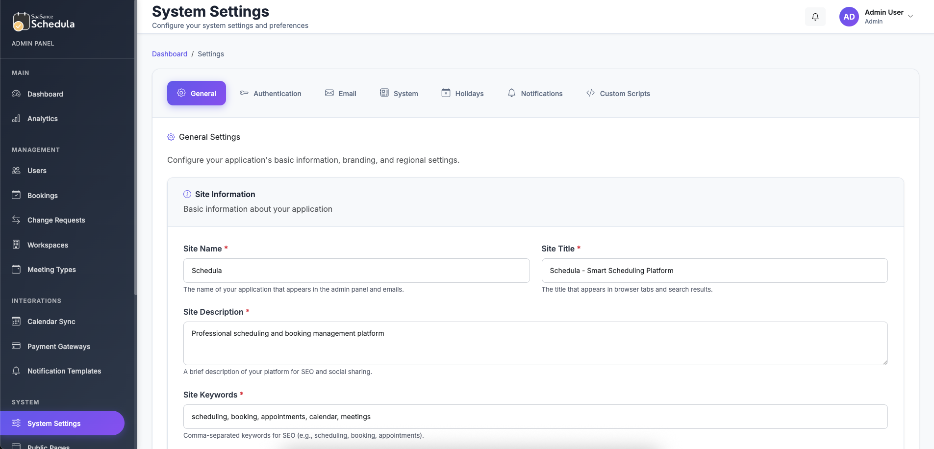 Schedula | Premium Appointment Booking Software - Screenshot