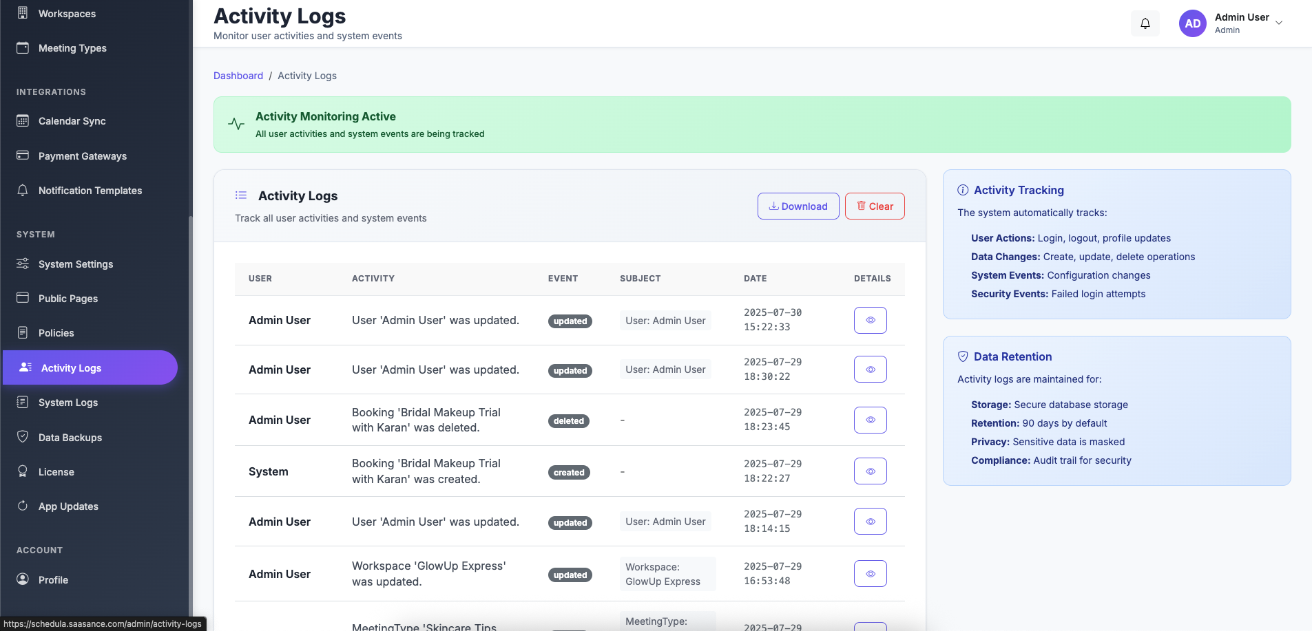 Schedula | Premium Appointment Booking Software - Screenshot