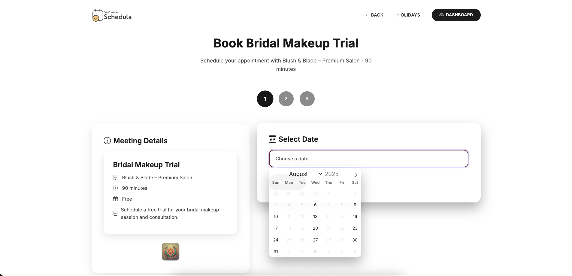 Schedula | Premium Appointment Booking Software - Screenshot