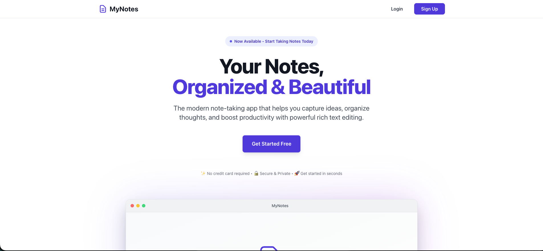 My Notes - Screenshot