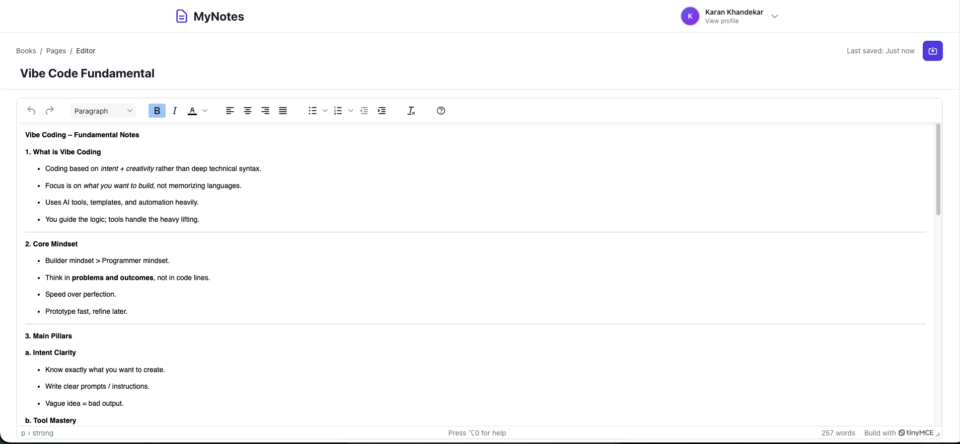 My Notes - Screenshot